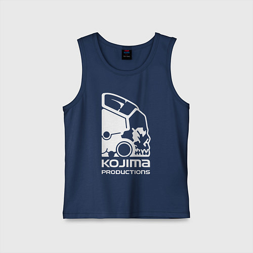 Детская майка Кодзима продакшенс логотип / Тёмно-синий – фото 1