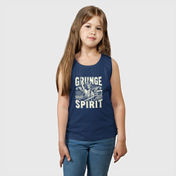 Майка детская хлопок Дух гранжа, цвет: тёмно-синий — фото 2