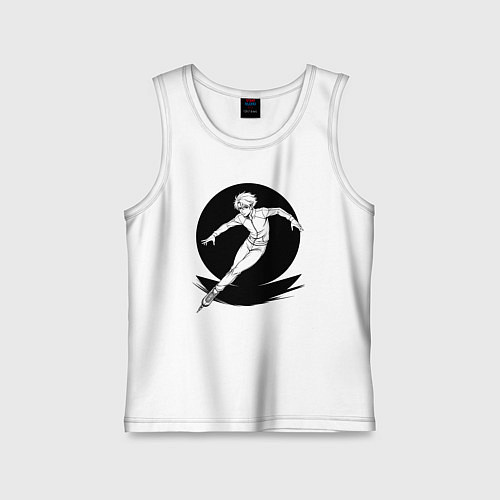 Детская майка Конькобежец аниме / Белый – фото 1