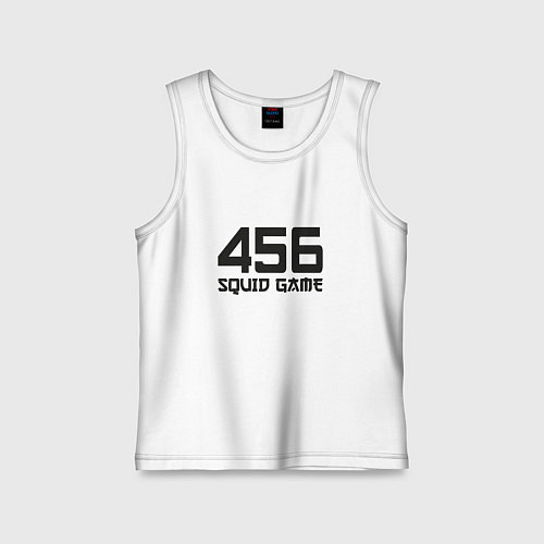 Детская майка Игрок номер 456 игра в кальмара / Белый – фото 1
