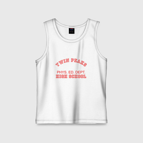 Детская майка Twin Peaks High School / Белый – фото 1