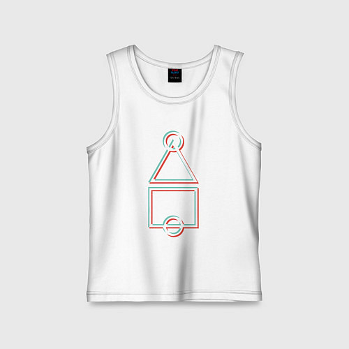 Детская майка Стиль игра в кальмара / Белый – фото 1