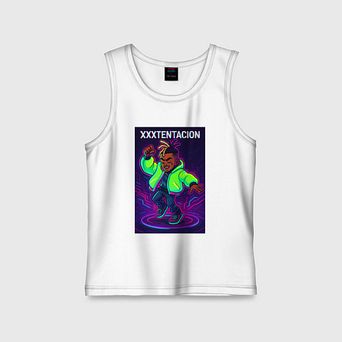 Детская майка XXXTentacion на танцполе / Белый – фото 1