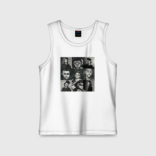 Детская майка The weeknd фотографии / Белый – фото 1