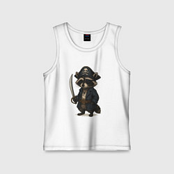 Детская майка Енот пират