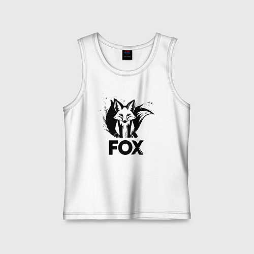 Детская майка Лисьи граффити / Белый – фото 1