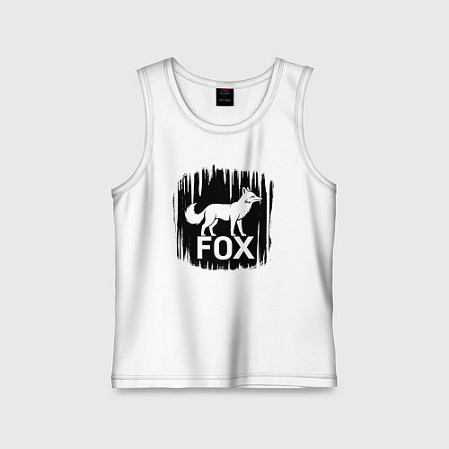 Детская майка Лис в лесу / Белый – фото 1