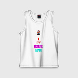 Детская майка I love Hotline Miami