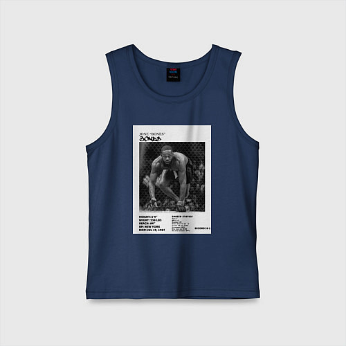 Детская майка Джон Джонс постер / Тёмно-синий – фото 1