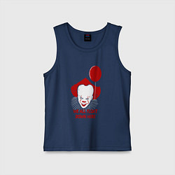 Майка детская хлопок We all float, цвет: тёмно-синий