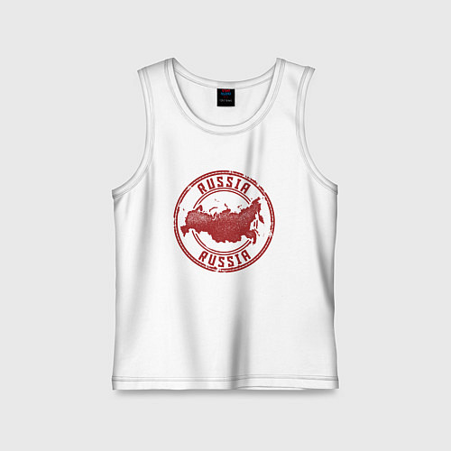 Детская майка Россия / Белый – фото 1