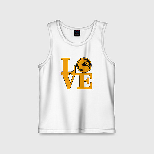 Детская майка Love mortal kombat / Белый – фото 1