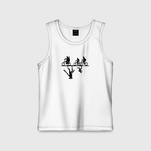 Детская майка Очень странные дела параллельный мир / Белый – фото 1