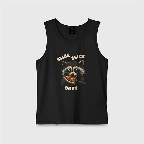 Детская майка Slice slice baby / Черный – фото 1