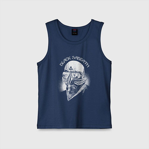 Детская майка Black sabbath - white / Тёмно-синий – фото 1