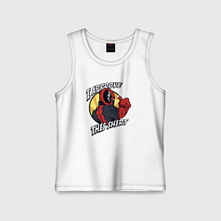 Майка детская хлопок Одобряю эту одёжку, цвет: белый