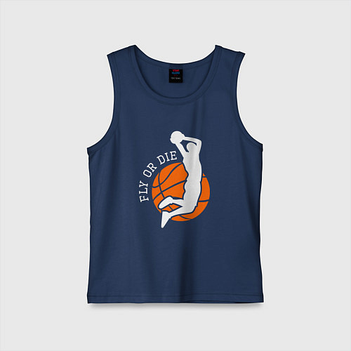 Детская майка Лети или умри / Тёмно-синий – фото 1