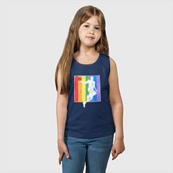 Майка детская хлопок Play basket, цвет: тёмно-синий — фото 2