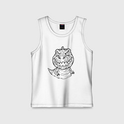 Майка детская хлопок Лампозавр Джека, цвет: белый