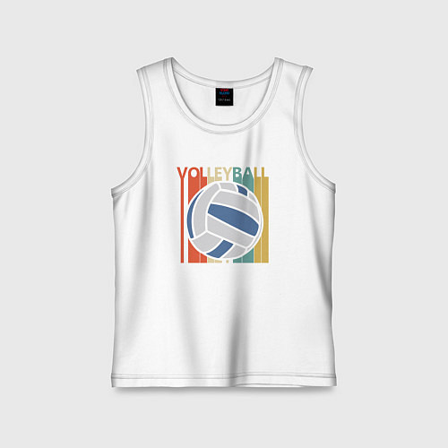 Детская майка Volleyball colors / Белый – фото 1