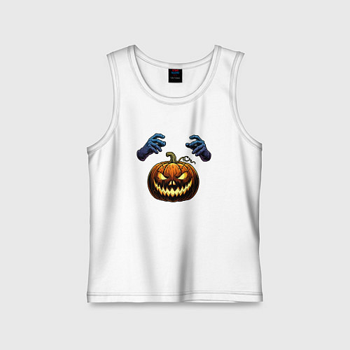 Детская майка Зловещая лампа Джека / Белый – фото 1