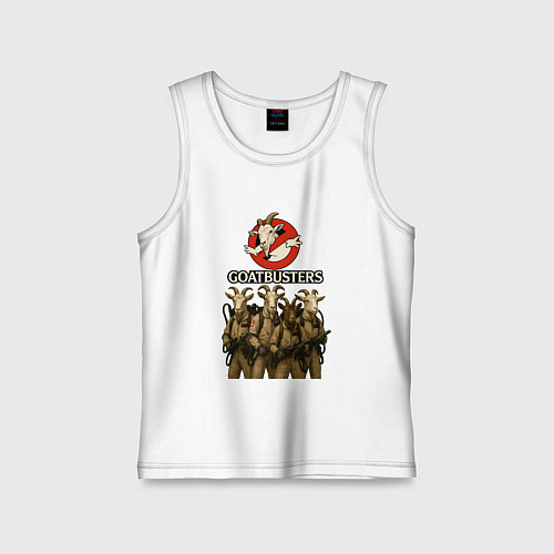 Детская майка Охотники за приведениями с козлами / Белый – фото 1