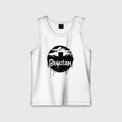 Майка детская хлопок Дагестанский пейзаж, цвет: белый