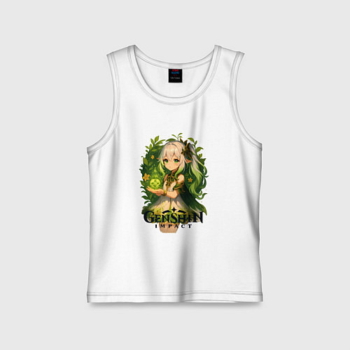 Детская майка Нахида из Genshin Impact / Белый – фото 1