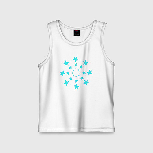 Детская майка Вихрь звезд / Белый – фото 1