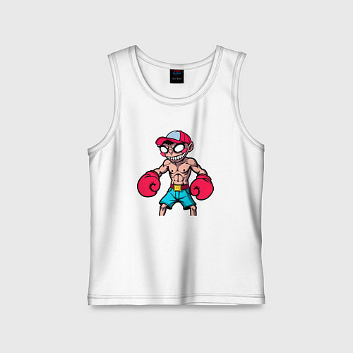 Детская майка Мульт-боксер / Белый – фото 1