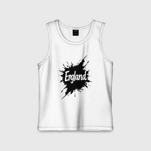 Детская майка Чернильная Англия / Белый – фото 1