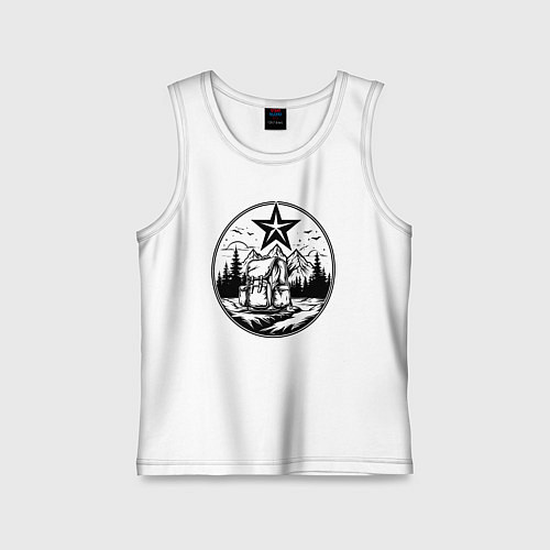 Детская майка Советский путешественник / Белый – фото 1