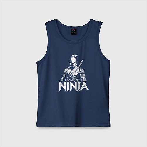 Детская майка Ниндзя торс / Тёмно-синий – фото 1