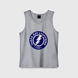 Майка детская хлопок HC Tampa Bay Lightning, цвет: меланж