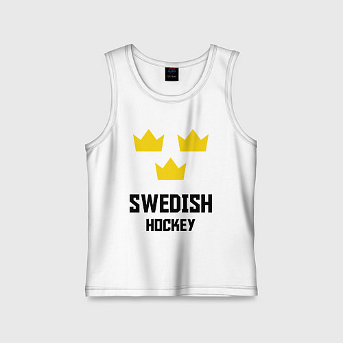 Детская майка Swedish Hockey / Белый – фото 1