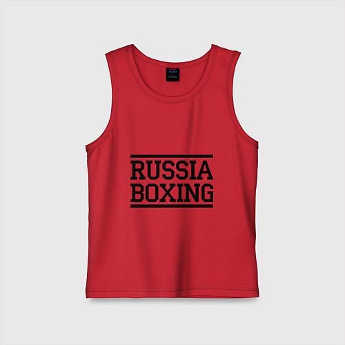 Детская майка Russia boxing / Красный – фото 1