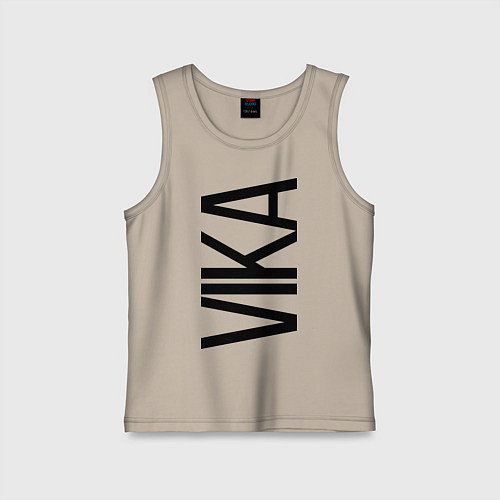 Детская майка Вика / Миндальный – фото 1