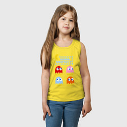 Майка детская хлопок Pac-Man: Usual Suspects, цвет: желтый — фото 2