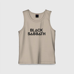 Майка детская хлопок Black Sabbath, цвет: миндальный