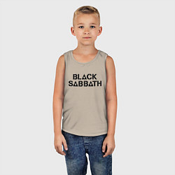 Майка детская хлопок Black Sabbath, цвет: миндальный — фото 2