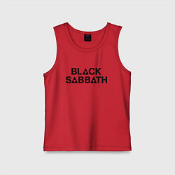 Майка детская хлопок Black Sabbath, цвет: красный