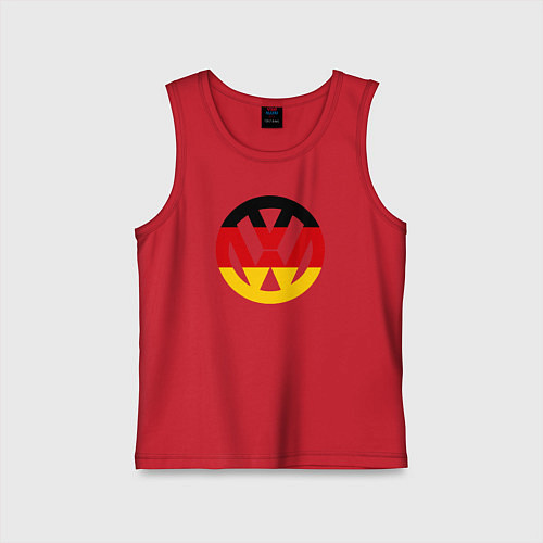 Детская майка Wolksvagen / Красный – фото 1