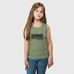 Майка детская хлопок Armin van Buuren, цвет: авокадо — фото 2