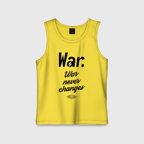Детская майка War never changes / Желтый – фото 1
