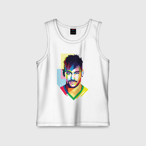 Детская майка Neymar: fun-art / Белый – фото 1