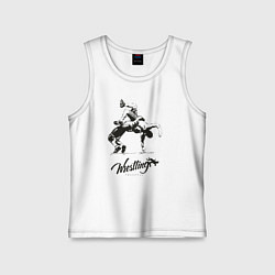 Майка детская хлопок Wrestling, цвет: белый