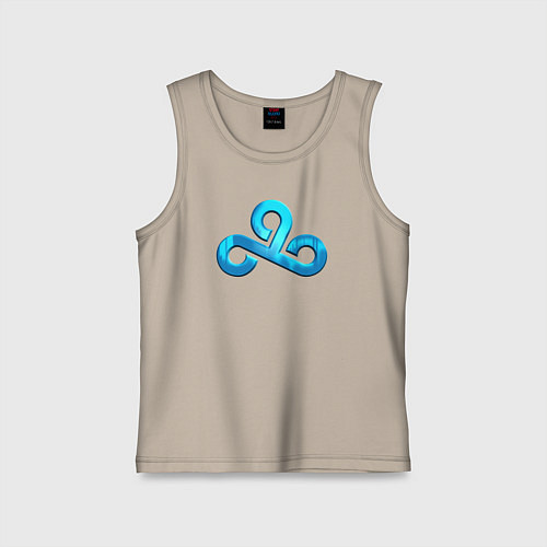 Детская майка Cloud9 Foil Металлический эффект / Миндальный – фото 1