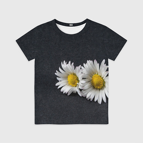 Детская футболка Полевые ромашки / 3D-принт – фото 1