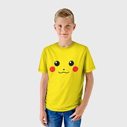 Футболка детская Happy Pikachu, цвет: 3D-принт — фото 2