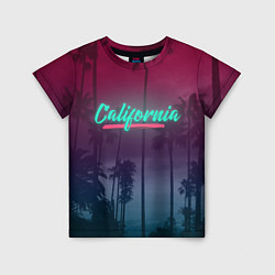 Футболка детская California, цвет: 3D-принт